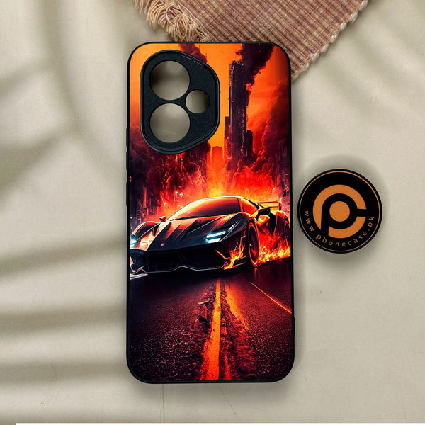 Honor 400 - Racing Design 1 - Premium Metal Printed Soft Bumper Shock Proof Case