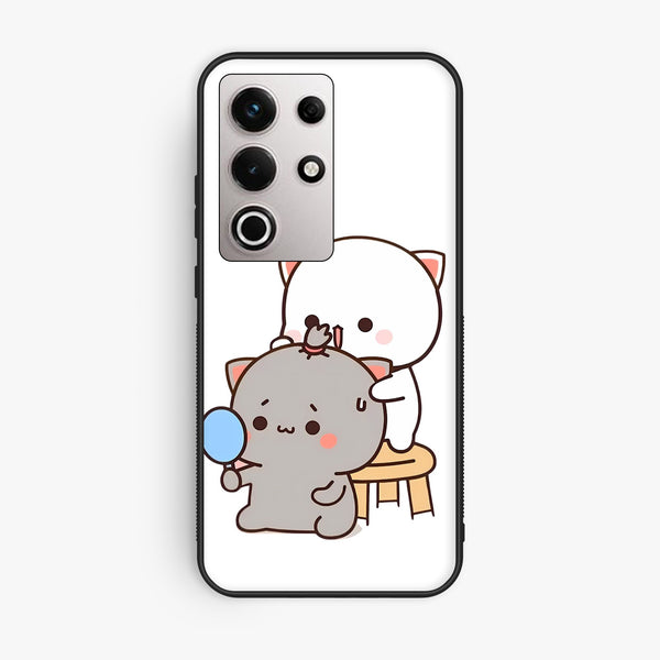 Itel S25 Ultra - Cute Bubu Dudu Design 7 - Premium Metal Printed Soft Bumper Shock Proof Case