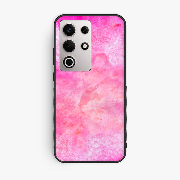 Itel S25 Ultra - Pink Marble 2.0 Design 5 - Premium Metal Printed Soft Bumper Shock Proof Case