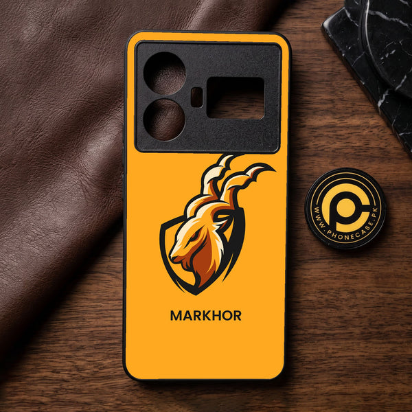 Realme GT 5 - Markhor Design 7 - Premium Metal Printed Soft Bumper Shock Proof Case