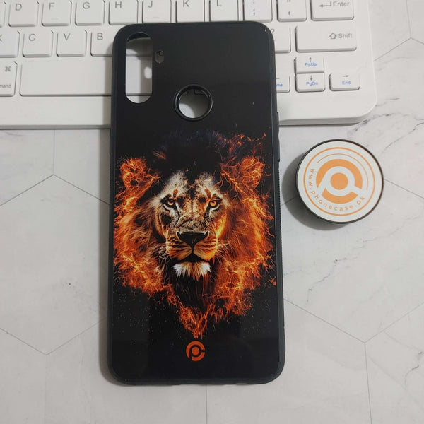 Realme C3 - Tiger 2.0 Series Design 7  - Premium Printed Glass soft Bumper shock Proof Case CS-24880