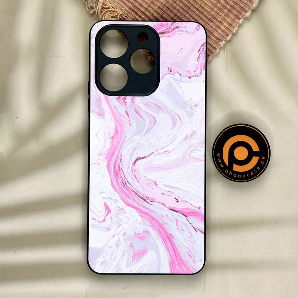 Realme Note 70 - Pink Design 1 - Premium Metal Printed Soft Bumper Shock Proof Case