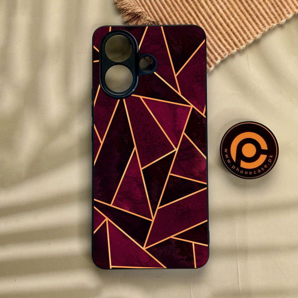 Vivo V60 Lite  - Geometric Design 7 - Premium Metal Printed Soft Bumper Shock Proof Case