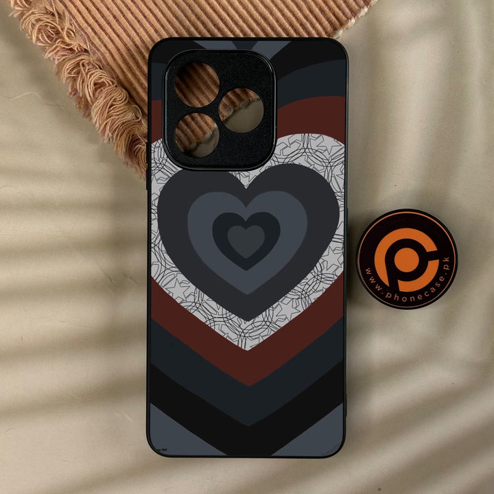 Honor X8d - Heart 2.0 Design 7 - Premium Metal Printed Soft Bumper Shock Proof Case