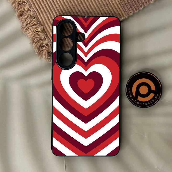 Samsung Galaxy S26 Plus - Heartbeat Design 5 - Premium Metal Printed Soft Bumper Shock Proof Case