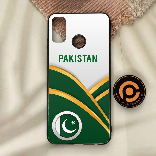 Honor 9X Lite - Pakistan Design 1 - Premium Metal Printed Soft Bumper Shock Proof Case