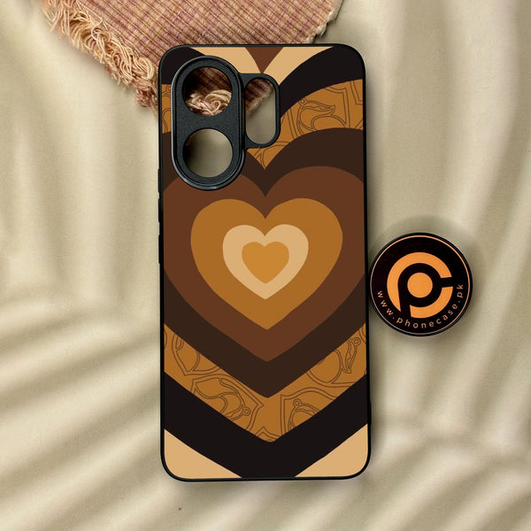 Vivo V60 - Heart 2.0 Design 5 - Premium Metal Printed Soft Bumper Shock Proof Case