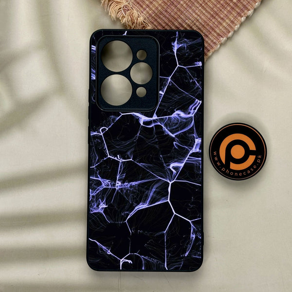 Realme 15 - Black Marble Design 10 - Premium Metal Printed Soft Bumper Shock Proof Case