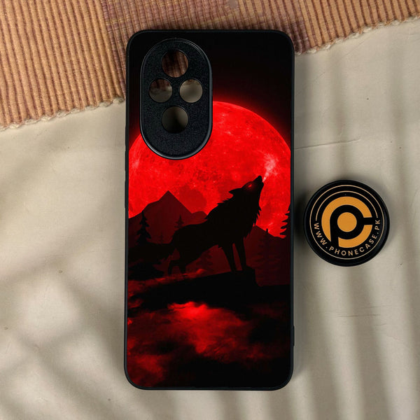 Honor 200 - Wolf Design 5 - Premium Metal Printed Soft Bumper Shock Proof Case