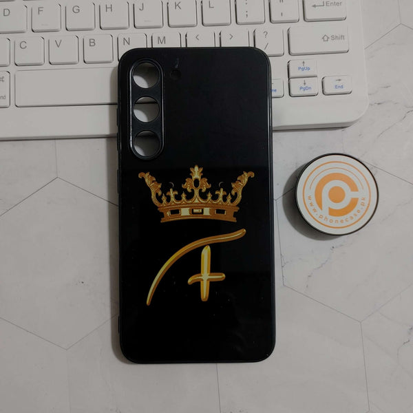 Samsung Galaxy S23 - King T Alphabet  - Premium Metal Printed soft Bumper shock Proof Case  CS-25293