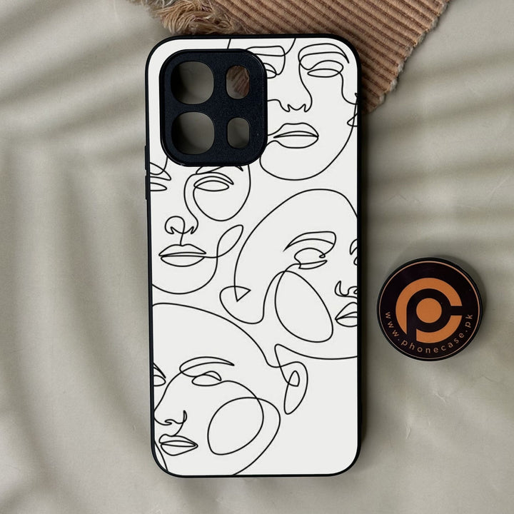 Oppo A6K - Girls Design 3 - Premium Metal Printed Soft Bumper Shock Proof Case