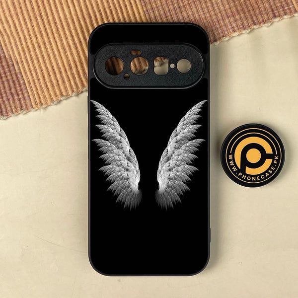 Google Pixel 11 - Angel Wings Design 6 - Premium Metal Printed Soft Bumper Shock Proof Case