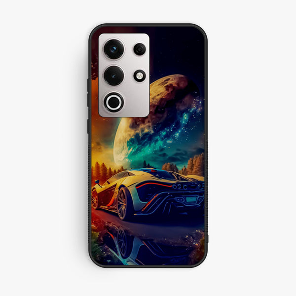 Itel S25 Ultra - Racing Design 5 - Premium Metal Printed Soft Bumper Shock Proof Case