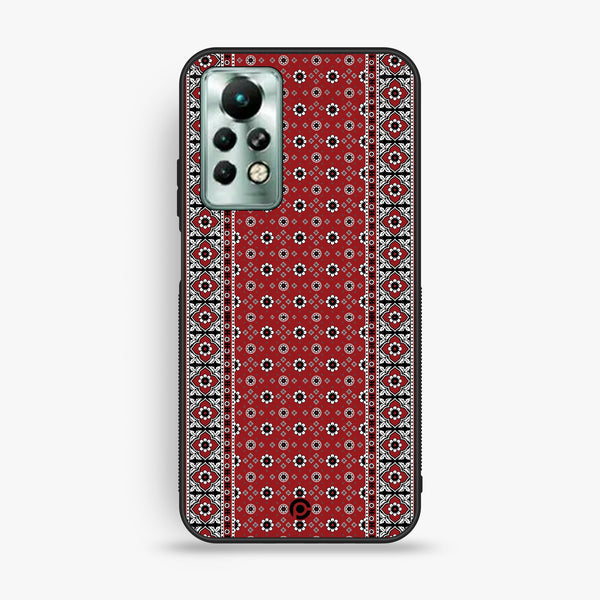 Infinix Note 11 Pro - Ajrak 12 - Premium Metal Printed Soft Bumper Shock Proof Case