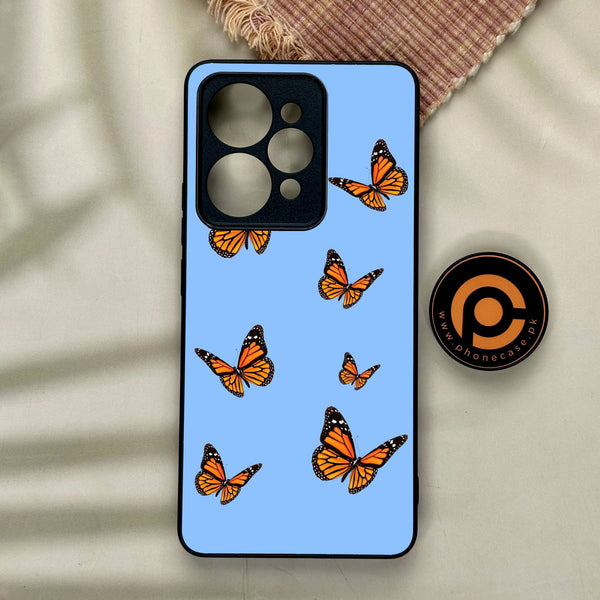 Realme 15 Pro - Butterflies Design 3 - Premium Metal Printed Soft Bumper Shock Proof Case