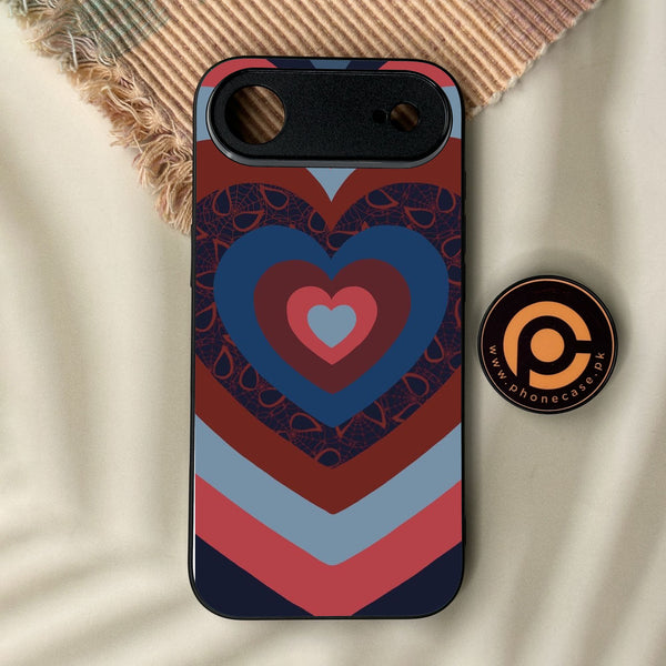 iPhone Air - Heart 2.0 Design 2 - Premium Metal Printed Soft Bumper Shock Proof Case