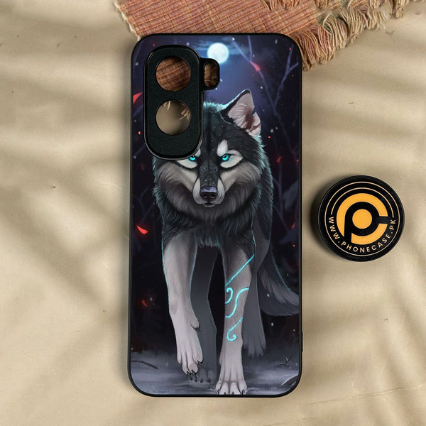 iQoo Z11 - Wolf Design 8 - Premium Metal Printed Soft Bumper Shock Proof Case