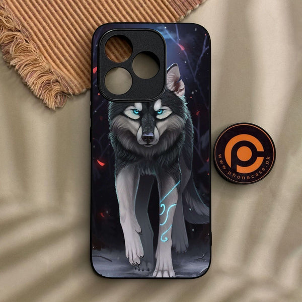 Honor 400 Lite - Wolf Design 8 - Premium Metal Printed Soft Bumper Shock Proof Case