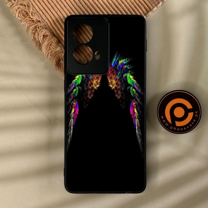 Motorola Edge 2024 - Angel Wings Design 10 - Premium Metal Printed Soft Bumper Shock Proof Case