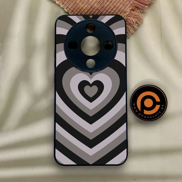 Honor x9d - Heartbeat Design 1 - Premium Metal Printed Soft Bumper Shock Proof Case