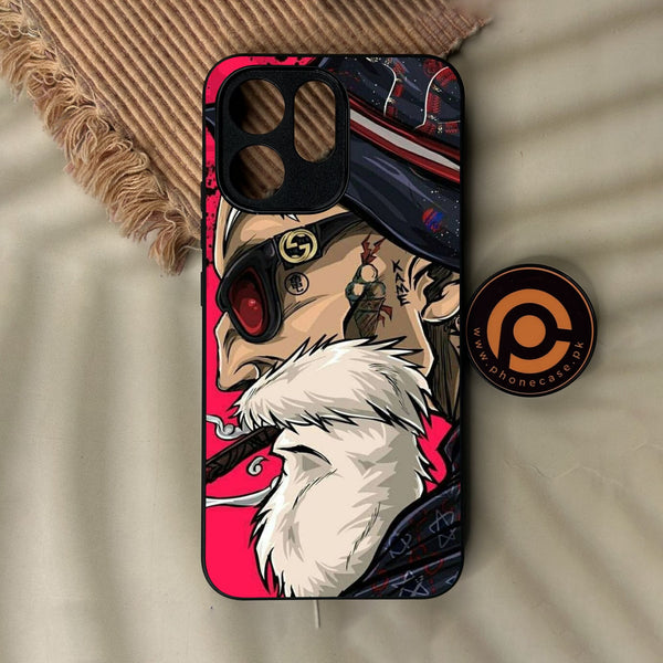 Oppo Reno 15F - Master Roshi - Premium Metal Printed Soft Bumper Shock Proof Case