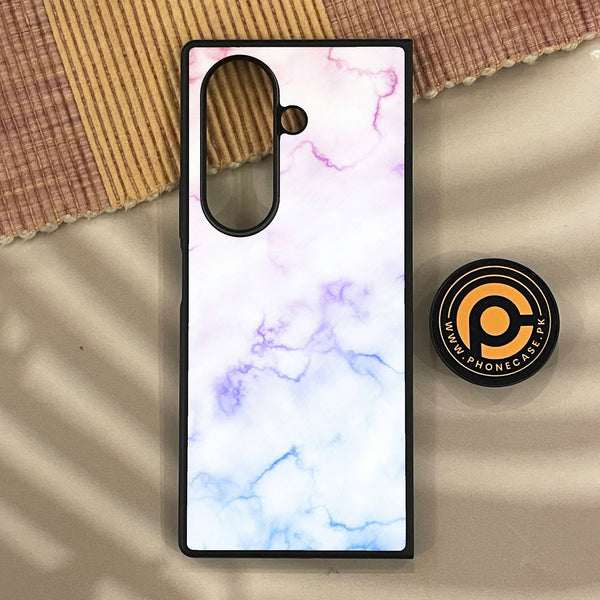 Samsung Galaxy Z Fold 8 - White Design 2 - Premium Metal Printed Soft Bumper Shock Proof Case