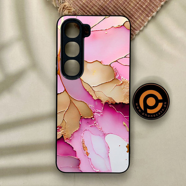 Vivo Y21d - Pink Marble 2.0 Design 4 - Premium Metal Printed Soft Bumper Shock Proof Case