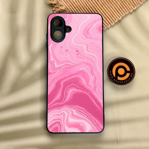 Samsung Galaxy A07 - Pink Design 3 - Premium Metal Printed Soft Bumper Shock Proof Case