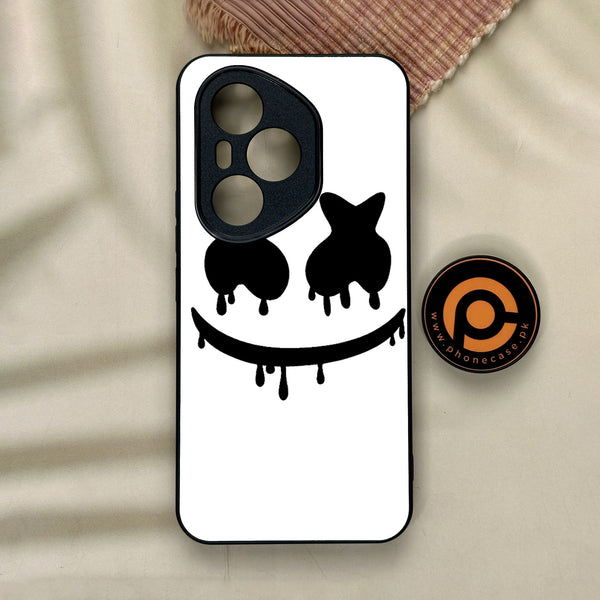 Honor 400 Pro - Marshmello Face - Premium Metal Printed Soft Bumper Shock Proof Case
