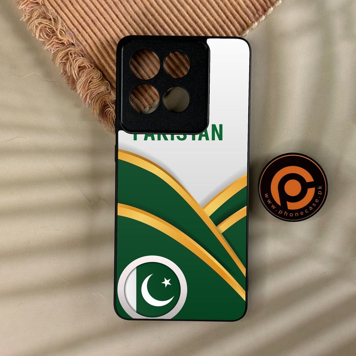 Motorola Moto G86 - Pakistani Flag Design 1 - Premium Metal Printed Soft Bumper Shock Proof Case