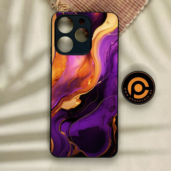 Realme Note 70 - Liquid Design 5 - Premium Metal Printed Soft Bumper Shock Proof Case