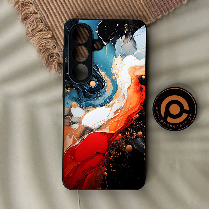 Samsung Galaxy S26 Plus - Liquid 2.0 Design 9 - Premium Metal Printed Soft Bumper Shock Proof Case