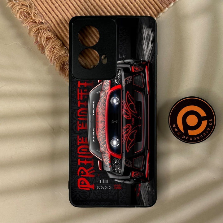 Motorola Edge 2024 - Cobra X Racing Car - Premium Metal Printed Soft Bumper Shock Proof Case