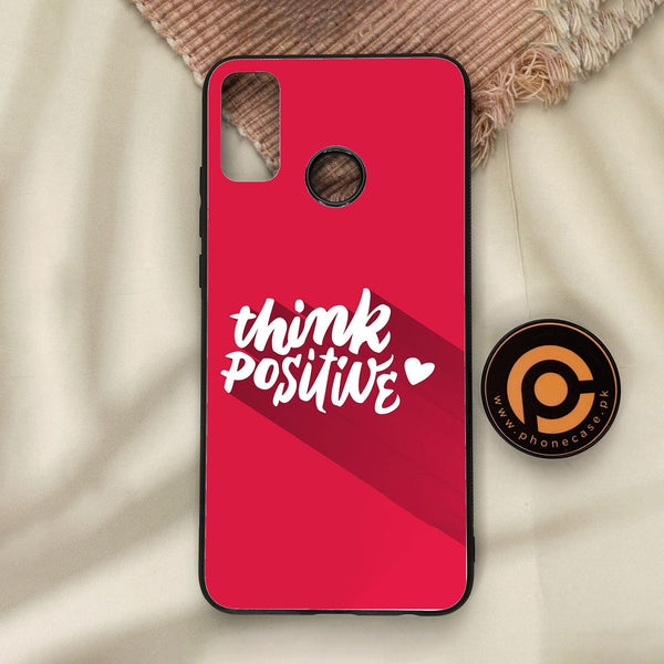 Honor 9X Lite - Think Positive Design - Premium Metal Printed Soft Bumper Shock Proof Case