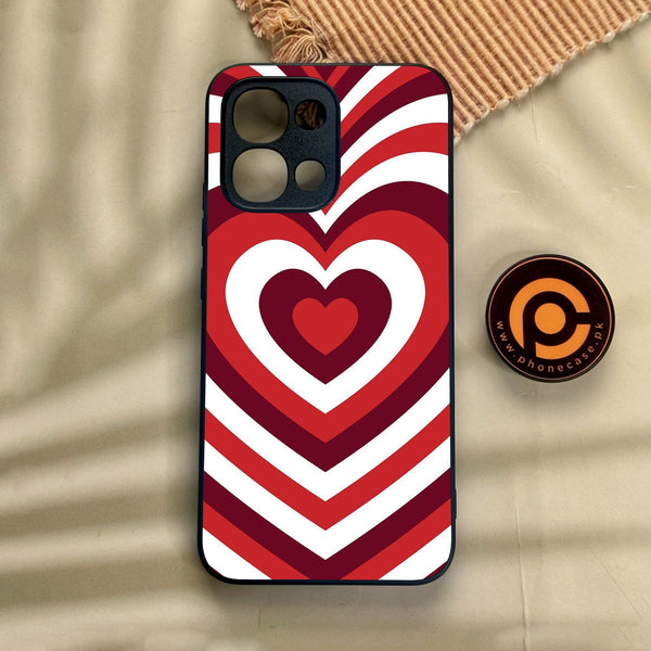 Oppo A6 Pro - Heartbeat Design 5 - Premium Metal Printed Soft Bumper Shock Proof Case