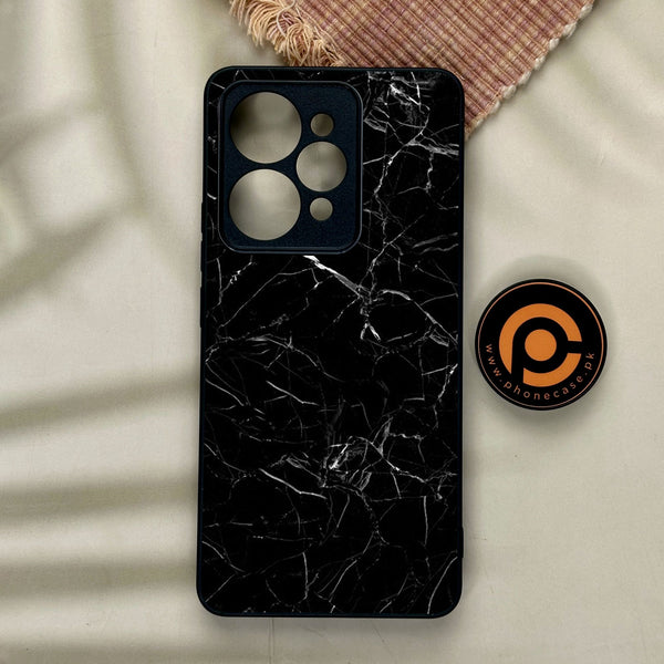 Realme 15 Pro - Black Marble Design 1 - Premium Metal Printed Soft Bumper Shock Proof Case