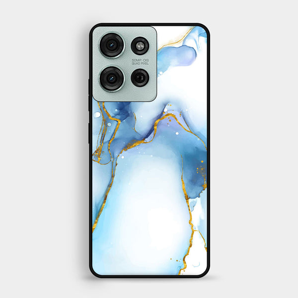 Motorola Moto G75 - Blue 2.0 Design 6 - Premium Metal Printed Soft Bumper Shock Proof Case