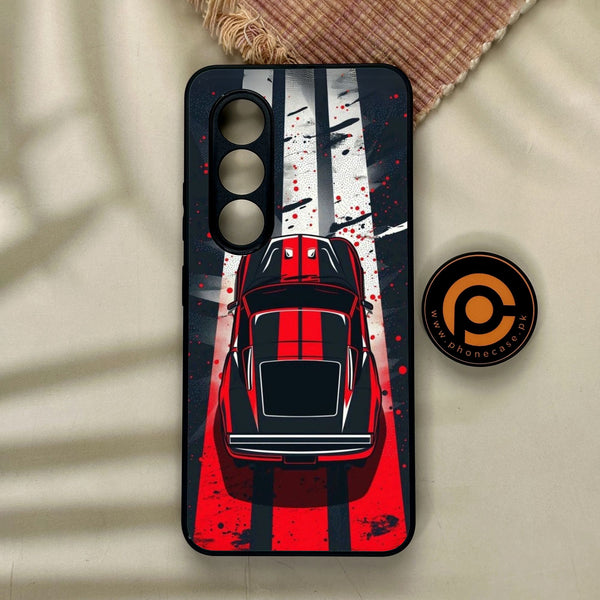 Itel S25 - Top-Down Track - Premium Metal Printed Soft Bumper Shock Proof Case