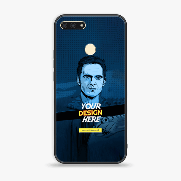 Honor 7A - Customize your own - Premium Metal Printed soft Bumper shock Proof Case