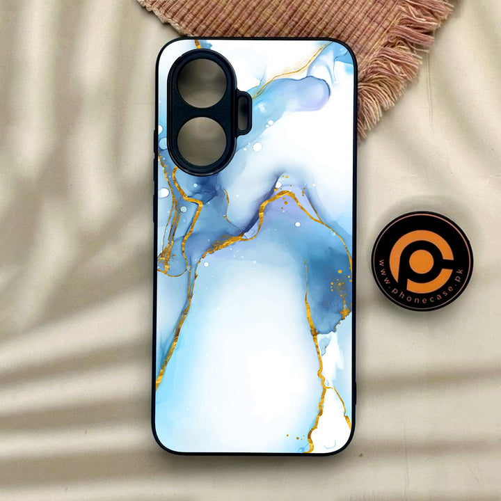 Xiaomi Poco F7 - Blue 2.0 Design 6 - Premium Metal Printed Soft Bumper Shock Proof Case