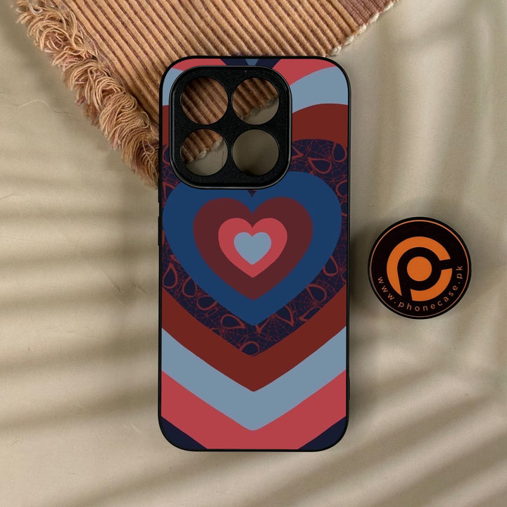 Xiaomi 17 - Heart 2.0 Design 2 - Premium Metal Printed Soft Bumper Shock Proof Case