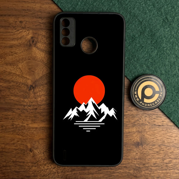 Tecno Spark 6 GO - Minimalistic Design 2 - Premium Metal Printed Soft Bumper Shock Proof Case