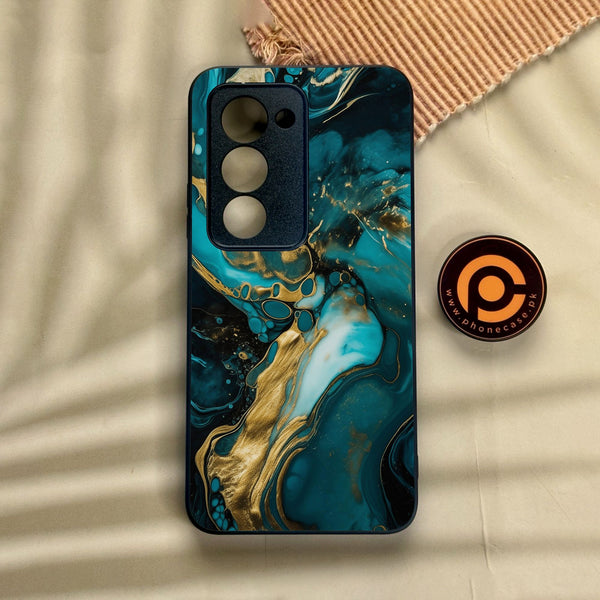 Xiaomi Redmi 15 - Liquid Marble Design 3 - Premium Metal Printed Soft Bumper Shock Proof Case