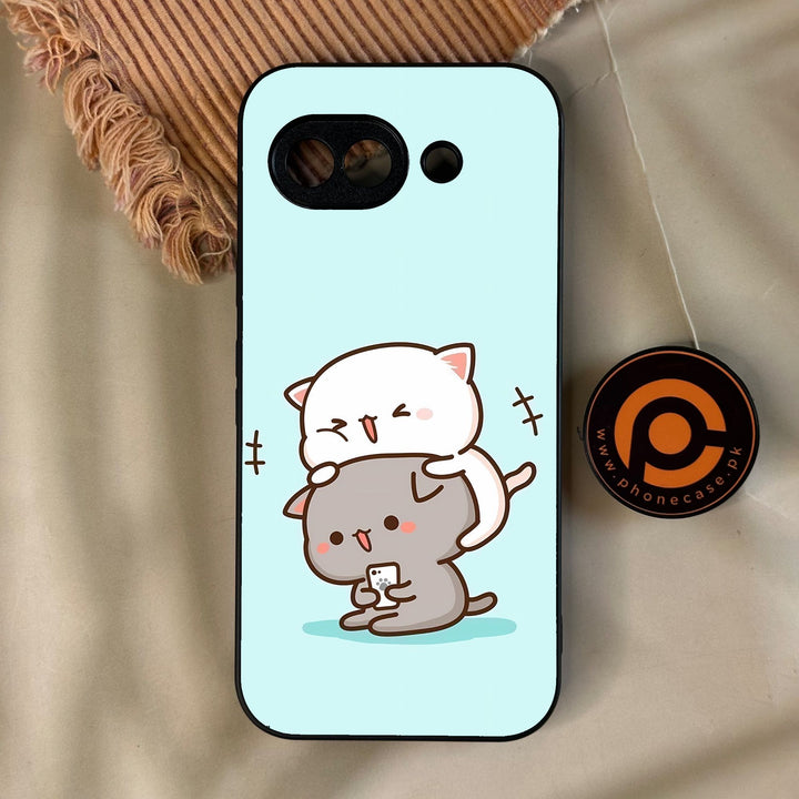 Google Pixel 10A - Cute Bubu Dudu Design 1 - Premium Metal Printed Soft Bumper Shock Proof Case