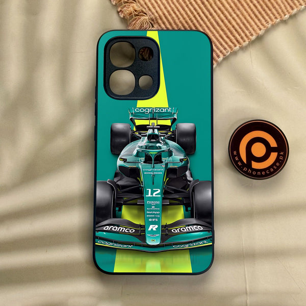 Oppo A6 Pro - Formula 1 Design 6 - Premium Metal Printed Soft Bumper Shock Proof Case