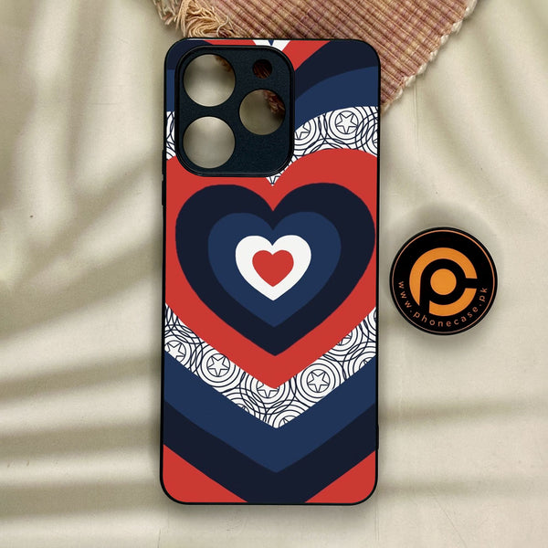 Realme Note 70 - Heart 2.0 Design 3 - Premium Metal Printed Soft Bumper Shock Proof Case