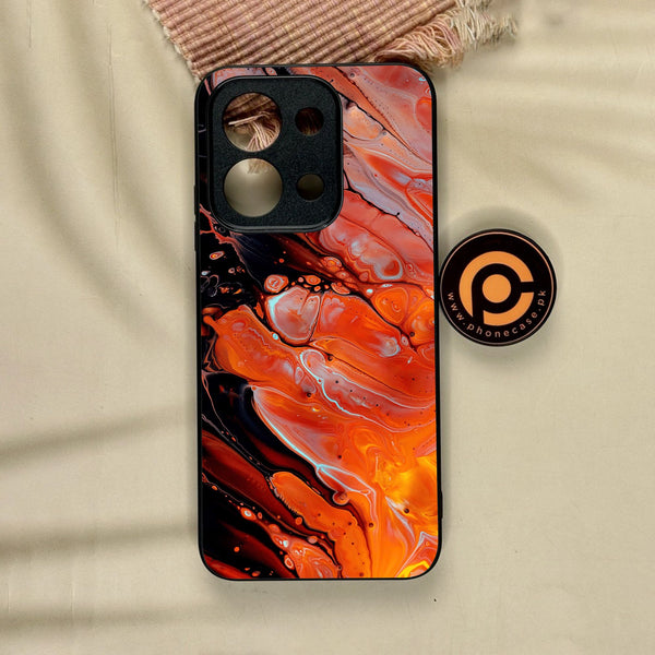 Xiaomi Redmi 15C - Liquid Marble Design 4 - Premium Metal Printed Soft Bumper Shock Proof Case