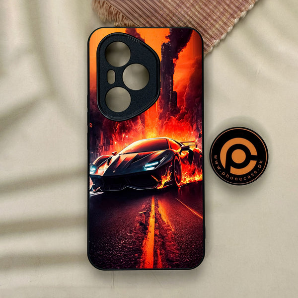 Honor 400 Pro - Racing Design 1 - Premium Metal Printed Soft Bumper Shock Proof Case