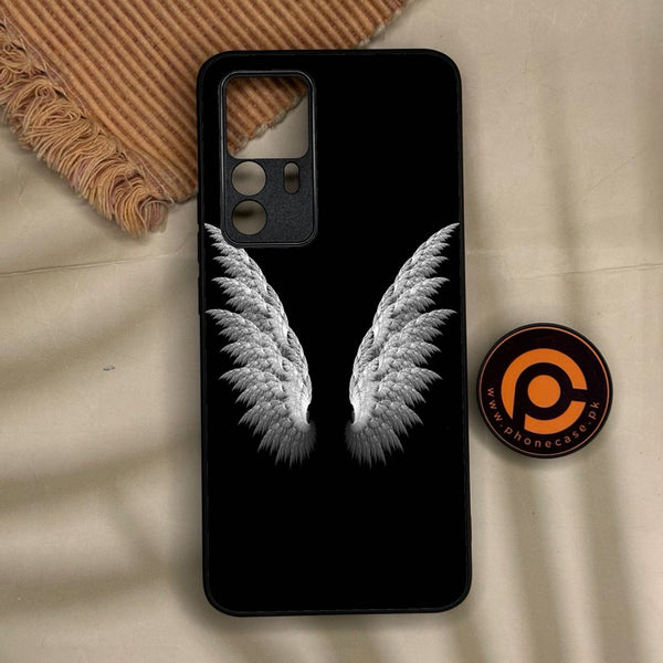Xiaomi 12T Pro - Angel Wings Design 6 - Premium Metal Printed Soft Bumper Shock Proof Case