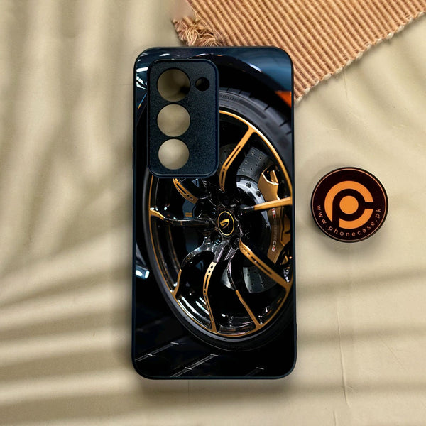 Xiaomi Redmi 15 - Racing Car Red Blade Rim - Premium Metal Printed Soft Bumper Shock Proof Case